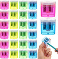 Mr. Pen- Pencil Sharpeners Manual, 24 Pack, Dual Hole, Colorful | Bulk Handheld by MrPen