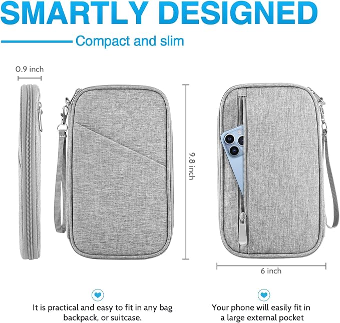 TOPBAG Passport Holder Family, Women Rfid Blocking Passport Wallet, Travel - Image 2