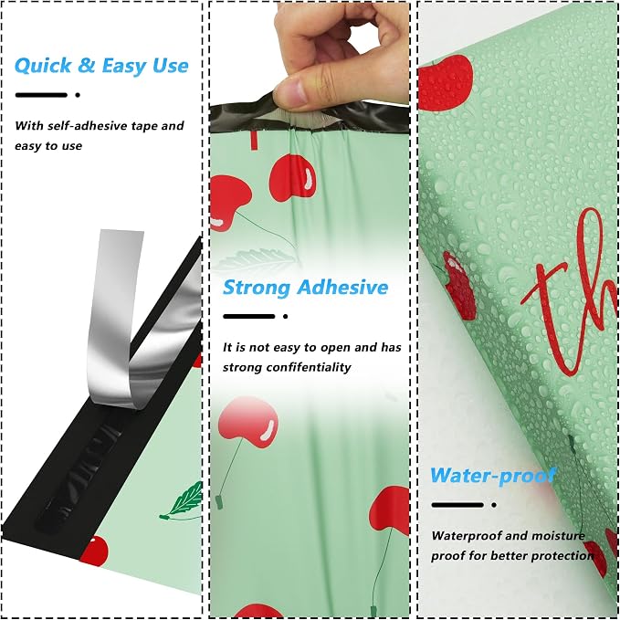 Thank You Poly Mailer 10x13 Inch 25 Pcs, Waterproof and Tear-Resistant Shipping - Image 3