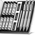 Four Candies Metal Mechanical Pencil Set, 3 Erasers, 9 Eraser Refills by FourCandies