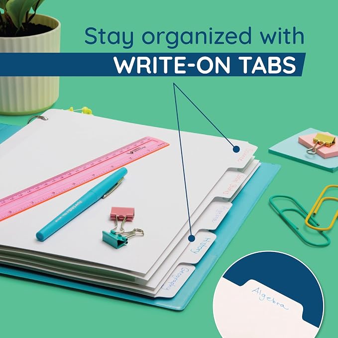 Blue Summit 3 Ring Binder Dividers - Image 2