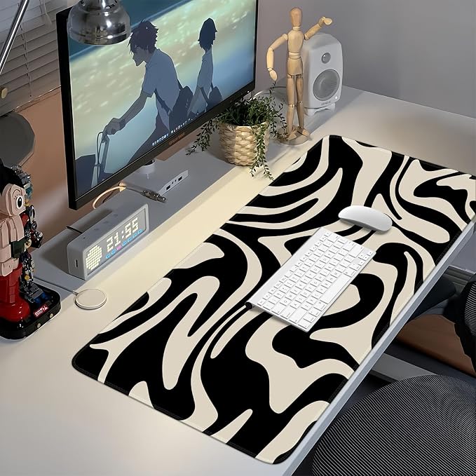 iCasso Desk Mat, XXL Large Gaming Mouse Pad, Anti-Slip Rubber Base Mousepad - Image 6