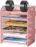6 Tier Paper Organizer Letter Tray, Metal Mesh Paper Tray Organizer by FANXIYQ