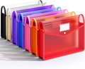 7 Pack Plastic Expanding File Folder, Transparent envelopes by XingDuing