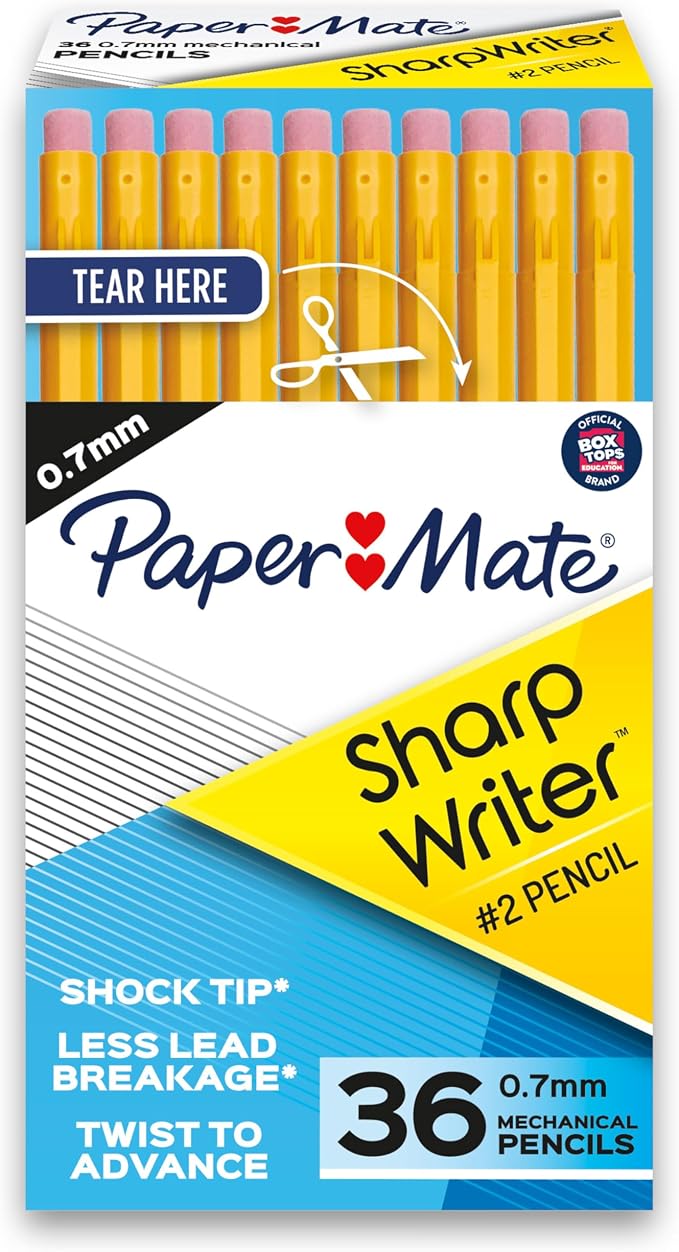 Paper Mate SharpWriter Mechanical Pencils, 0.7 mm #2 Pencil Lead by Unknown