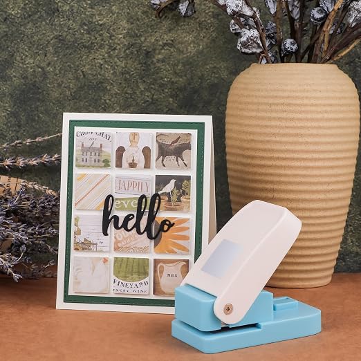 BAOFALI3Pcs Stamp Paper Punch Set |Stamp Punch1x0.8inch | Square Punch1X1 - Image 5