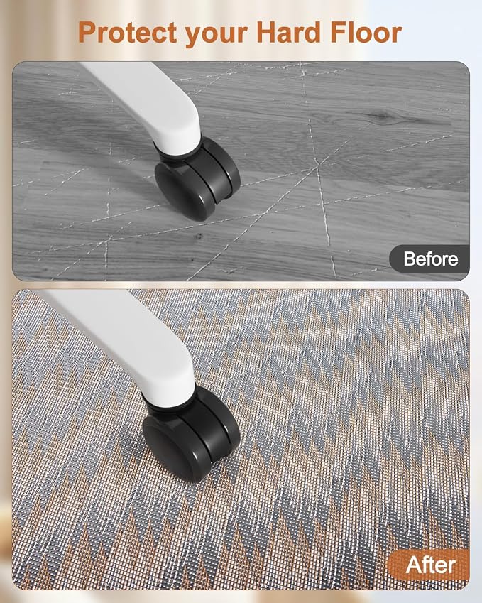 Blvornl Large Office Chair Mat for Hardwood Floor, Rolling Chair Chair Mat for - Image 3