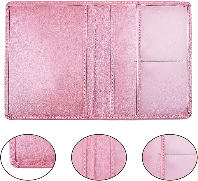 Car Registration and Insurance Holder, 5.5 x 5 Inch PU Leather Vehicle Glove - Image 4