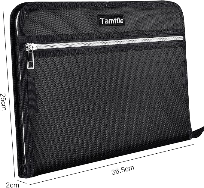 Fireproof Safe Accordion File Organizer Bag Folder, Waterproof Expanding Filing - Image 5