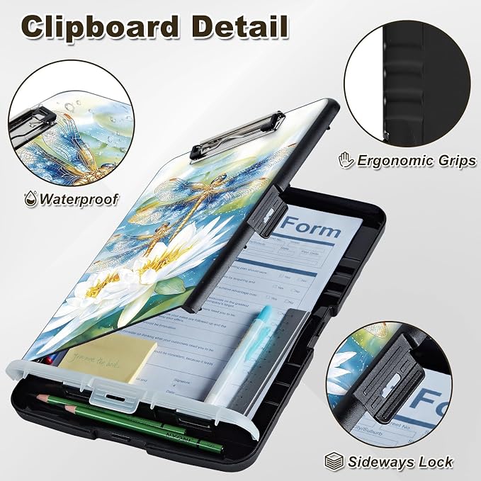 Clipboard with Storage, Nursing Clip Board 8.5 x 11 Storage Organization Box - Image 5
