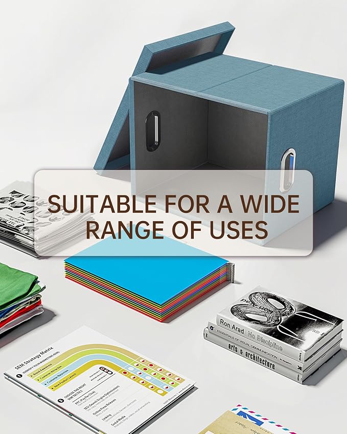 Oterri 2 Pack File Storage Organizer, Filing Box, Portable File Box - Image 5
