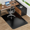 Black Office Chair Mat for Hardwood Floors 48" x 60", Heavy Duty Floor by MZLCDW