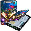 Book Flower A4 Clipboard with Storage Pen Holder, Clipboards Organizer Nursing by Unknown