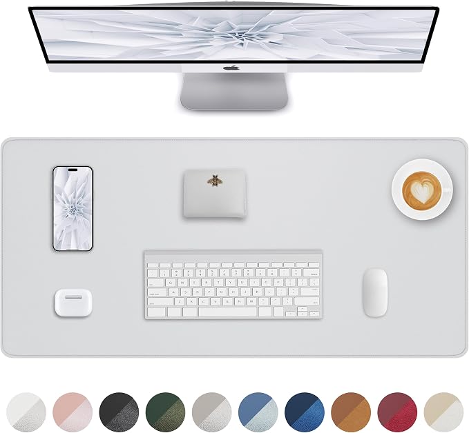 PU Leather Desk Mat Protector by AFIING