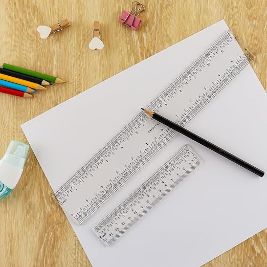 BAOFALI 5PCS 6 Inch Clear Acrylic Ruler - Image 8