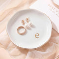 Ceramic Jewelry Tray, Personalized Initial Jewelry Dish by GIVITASOT