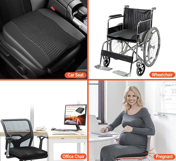 Lofty Aim Car Seat Cushion, Comfort Memory Foam Car Cushions - Image 6