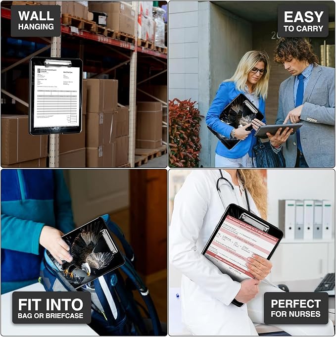Clipboard with Storage, A4 High Capacity Clip Boards 14.4 x 9.6, Heavy Duty - Image 6