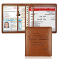 Car Registration and Insurance Holder, 5.5 x 5 Inch PU Leather Vehicle Glove by HIIXHC