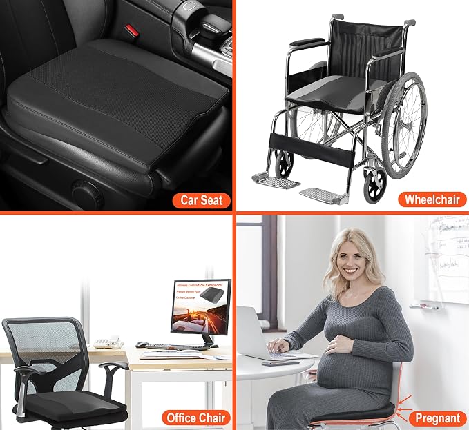 Lofty Aim Car Seat Cushion, Comfort Memory Foam Car Cushions - Image 6