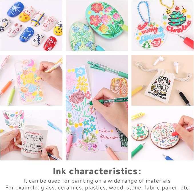 languo Retractable Acrylic Gel Pens - Image 7