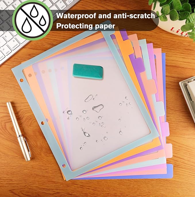 HABGP Binder Dividers with Tabs, 8 Tab Dividers - Image 4