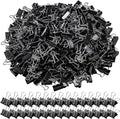 300 Pack Medium Binder Clip, 1-1/4 Inch Metal | Black Fold Back Clips, Standard by Nagpew