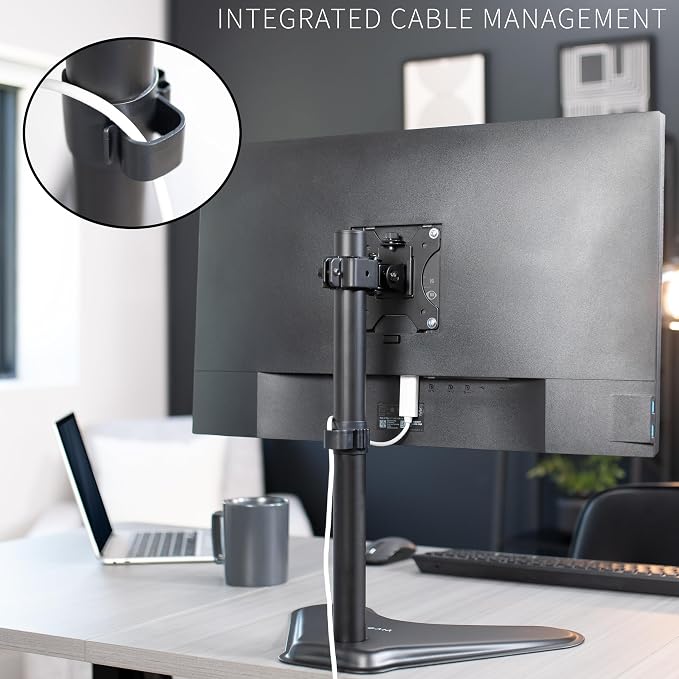 VIVO Single Monitor Desk Stand, Holds Screens up to 32 inch Regular and 38 inch - Image 7