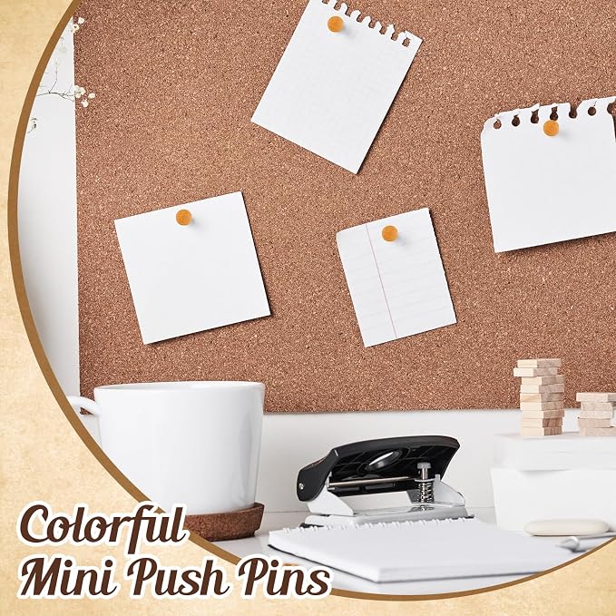 Outus 60 Pcs Giant Push Pins Jumbo Tacks 1/1.8inch Plastic Head - Image 5