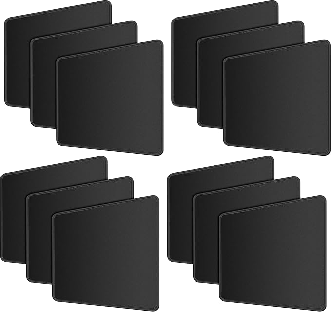 SaiTech IT 12 Pack Waterproof Mouse Pad, 8.66x7.1 inch, non-slip rubber by SaiTechIT