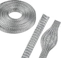 5/16" Wide Tinned Copper Braided Metal Wire Shielding Sleeve Ground Strap by BuyUneed