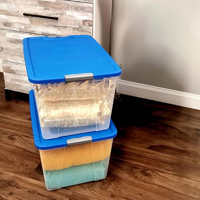 HOMZ 2-Pack Secure Latch, 64 Quart, and Office Organization - Image 9