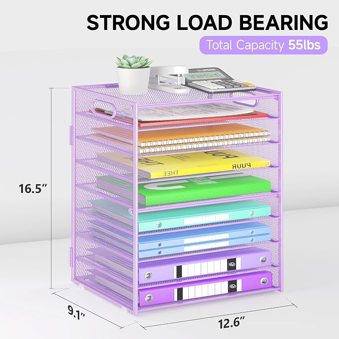 Cawukege 9 Tier Paper Organizer - Image 7
