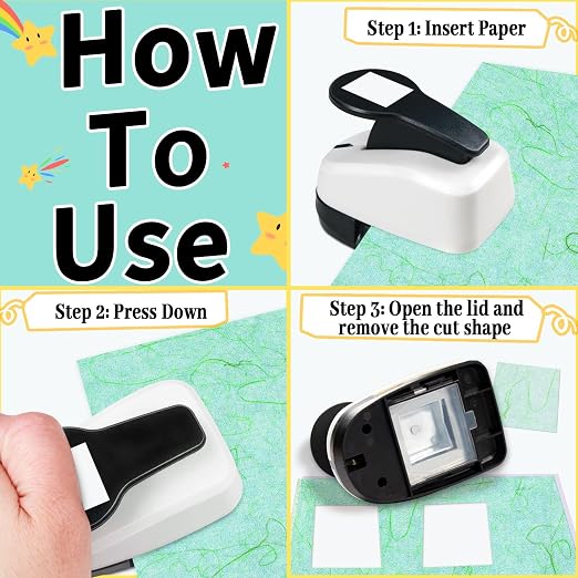 Paper Punch Set, 1 inch Hole Puncher - Image 5