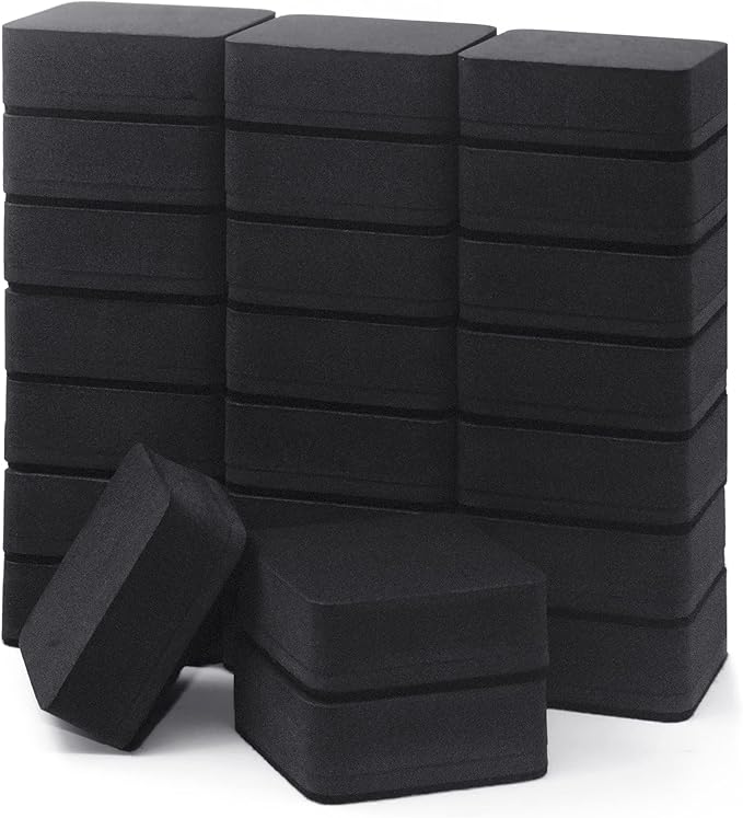 Dry Erase Erasers, IHPUKIDI 24 Pack Magnetic Whiteboard Dry Eraser Chalkboard by IHPUKIDI