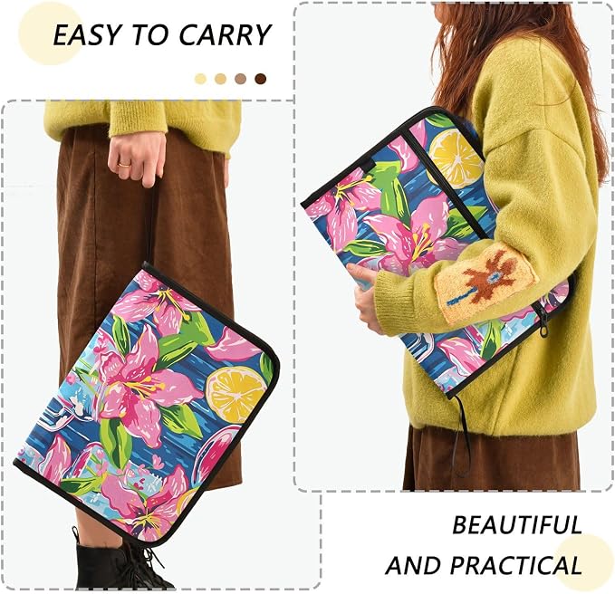 Expanding File Folder Lily Pulitzer Mason Jars Accordion File Organizer 13 - Image 2