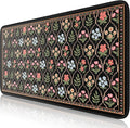 iCasso Floral Desk Pad Mat, Large Mouse Pad, Desk Matt by iCasso