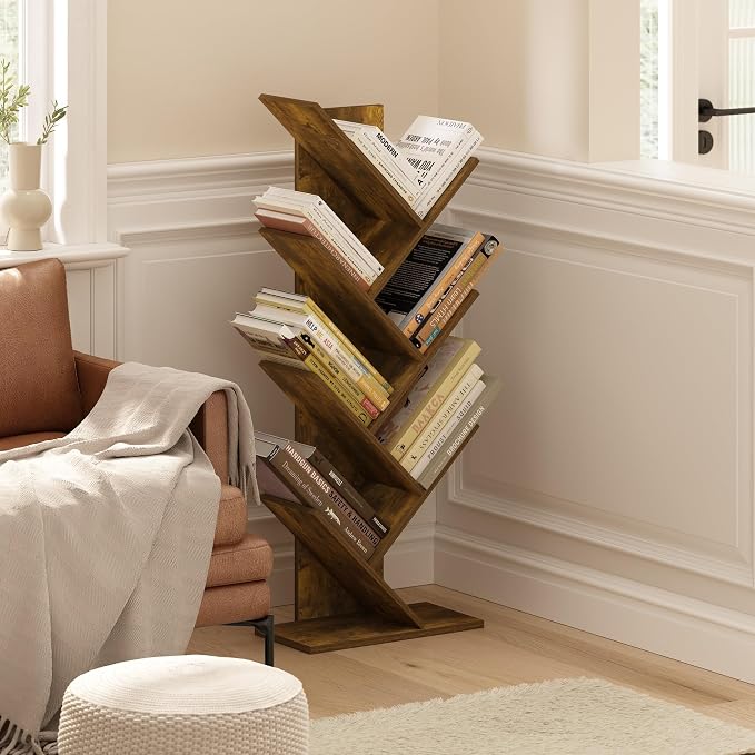Furinno Tree Book Shelf, 7-Tier Bookshelf - Image 2