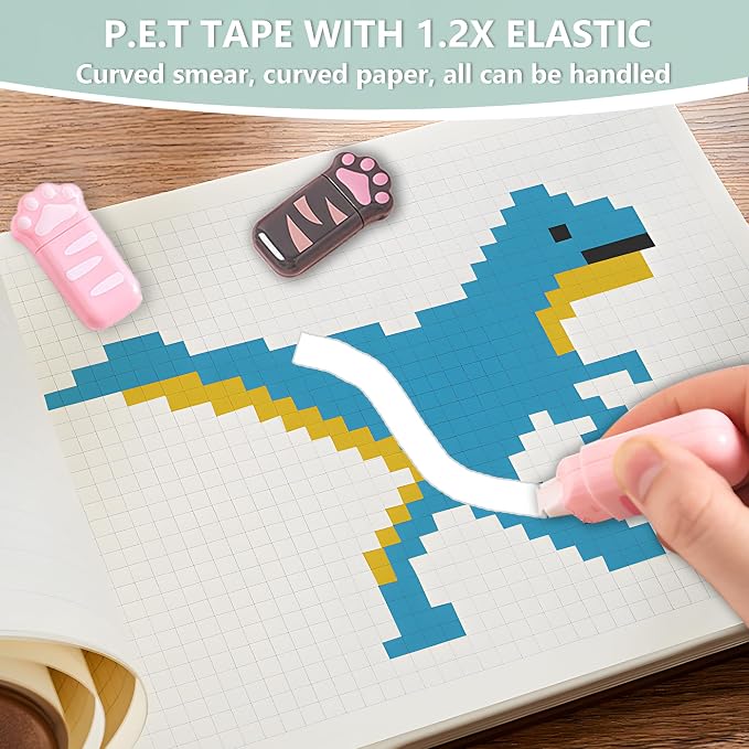 white Corrcetion Tape, 6 Pack Mini Japan Corrcetion Tape Pen, - Image 4