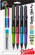 Pentel Quick Click Pop Mechanical Pencil, 2 Eraser Refills by PentelofAmerica