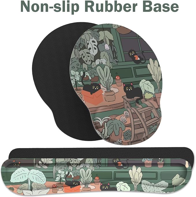 Ergonomic Mouse Pad with Wrist Rest and Keyboard Wrist Rest, Mousepad and Wrist - Image 4