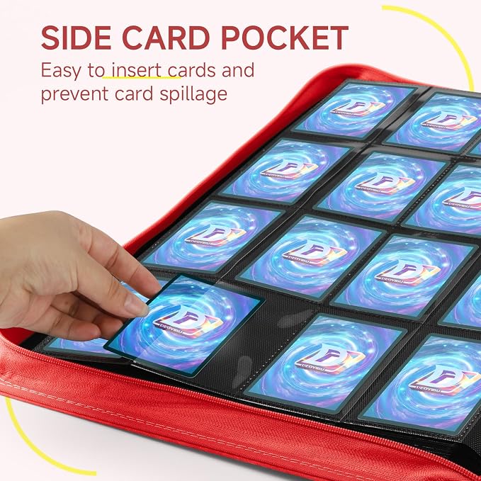 Card Binder with 1024 Cards, 16 Pocket Trading Card Binder Includes 32 Page - Image 5