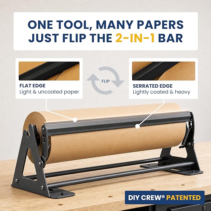 DIY Crew 36 Inch Paper Roll Dispenser and Cutter - Image 3