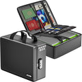Fireproof Document Box with Lock, 16.3”×12.2”×4.9” | Hard Document Organizer by ZOOPIP