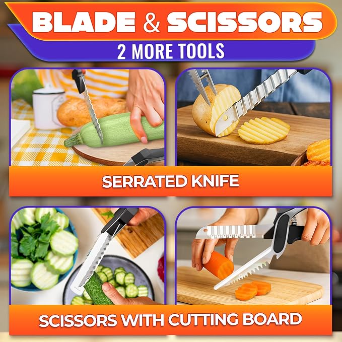 6-in-1 Cutting Board Scissors - Image 6