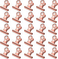 30 Pack Small Bull Clips 0.87 Inch Mini Metal Hinge Clips Binder Paper Hinge by Orcielo