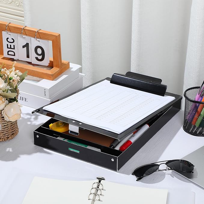 1 Pieces Metal Storage Clipboard Letter Size Heavy Duty Aluminum Clip Board - Image 5