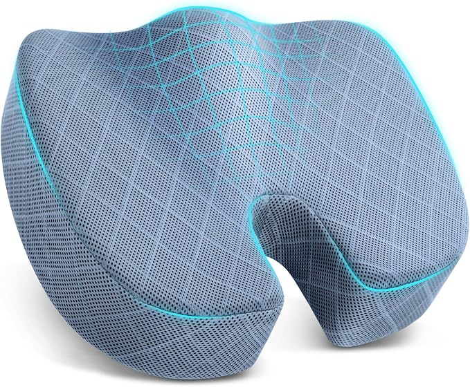 TushGuard Office/Car Seat Cushion, Non-Slip Sciatica & Back Coccyx Tailbone by TushGuardSeatCushonsPillows
