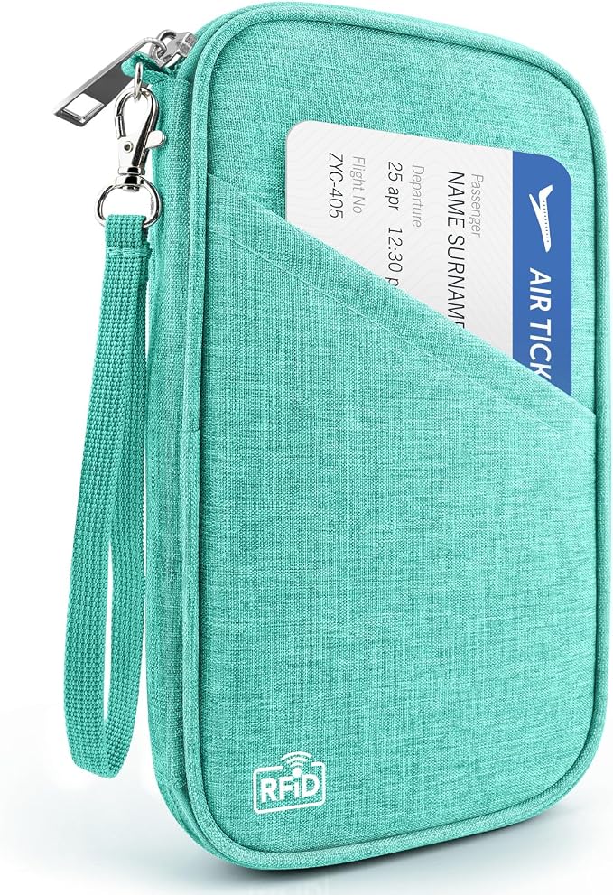 Passport Holder Family RFID Travel Document Organizer by Unknown