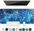 Auhoahsil Large Mouse Pad, XXL Desk Pad, Extened 35" x 15", Non-Slip Rubber Base by Auhoahsil